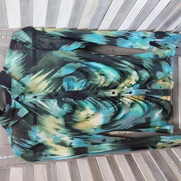 Vibrant Abstract Print Blouse | Future Collective | S - Picture 1 of 10